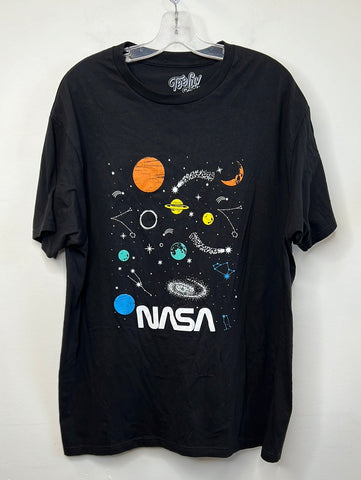 Tee Luv NASA Planets and Stars Space T-Shirt (XL)