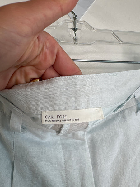 Oak+Fort Linen-Cotton Blend Shorts (2)