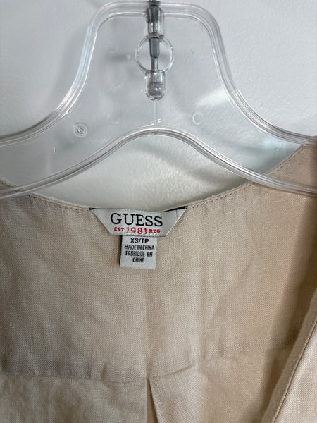 Guess Linen Halter Mini Dress (XS)