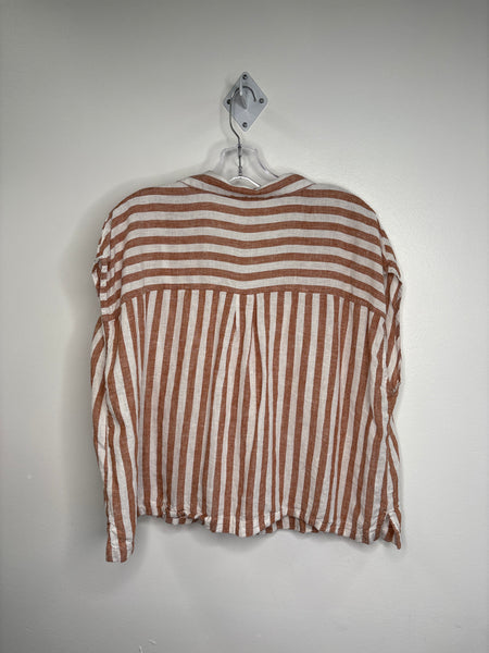 Old Navy Linen-Blend Striped Top (XL)