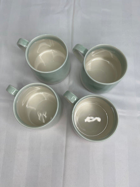 SET OF 4 Starbucks Mint Green Ombré Mugs