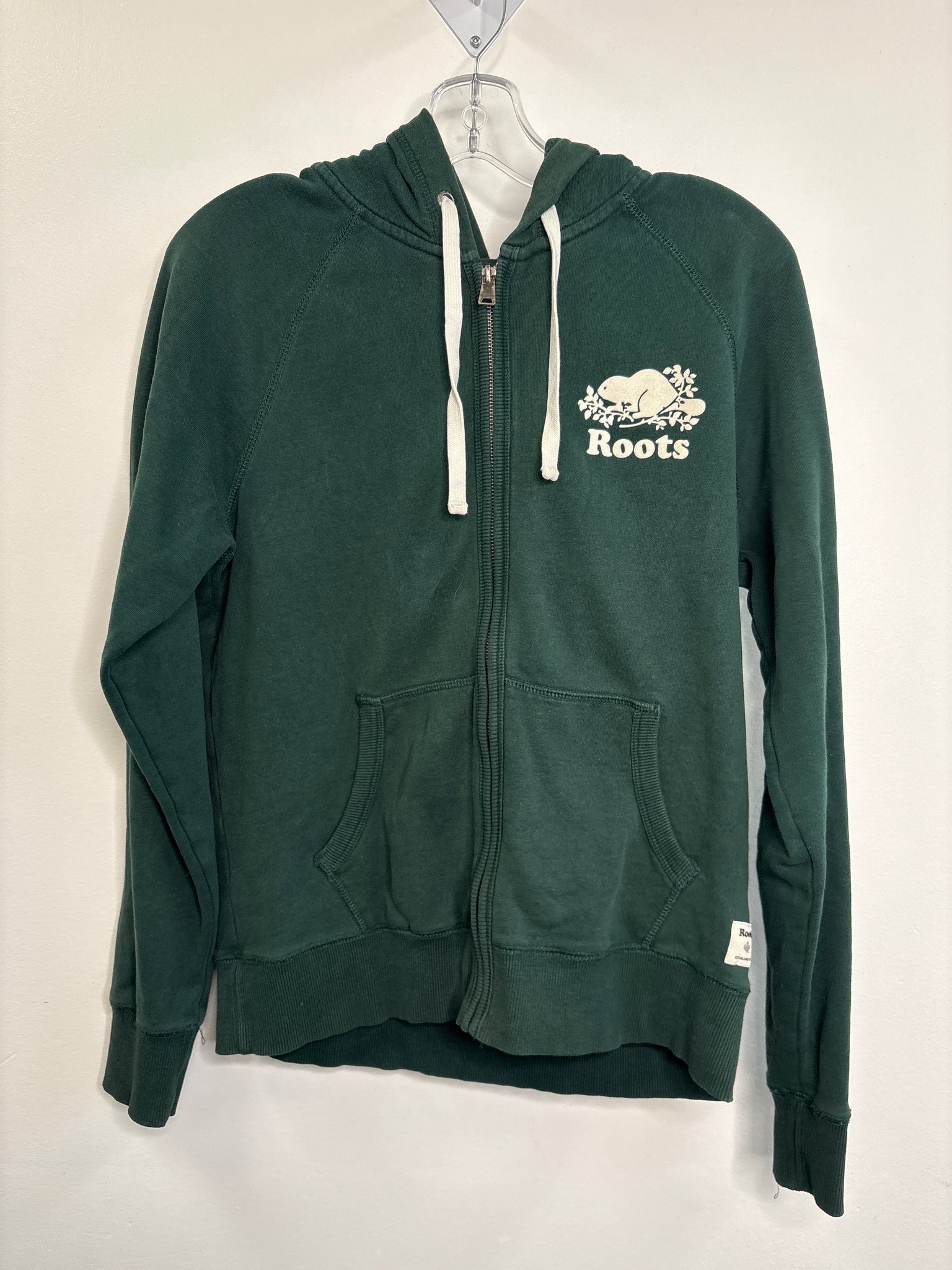 Roots 2D Logo Zip-Up Hoodie (M)