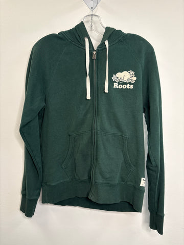 Roots 2D Logo Zip-Up Hoodie (M)