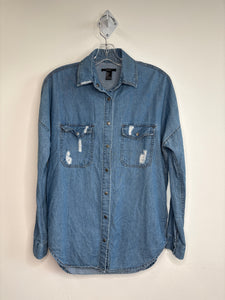 Forever 21 Long Sleeve Denim Shirt (S)