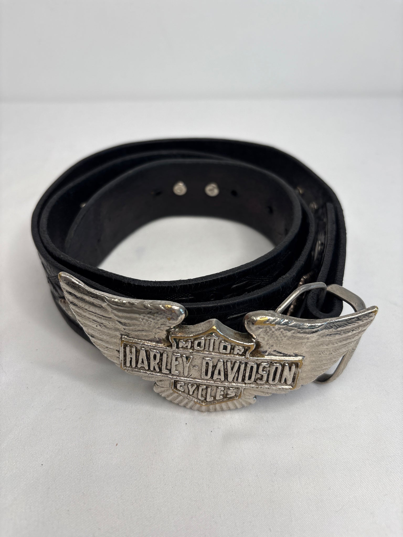 Vintage Harley-Davidson Motorcycles Buckle Belt