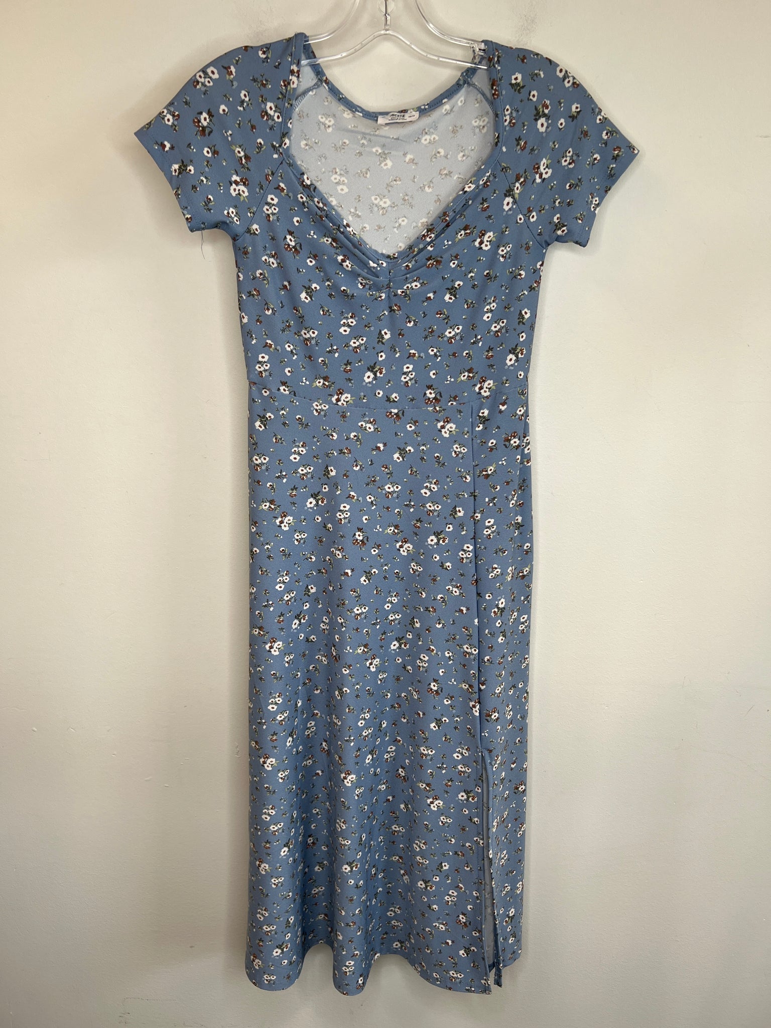 Light Blue Floral Maxi Dress (XS)