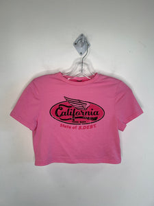 Pink California Crop Top