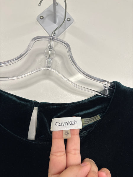 Calvin Klein Velvet Long Bell-Sleeve (XS)