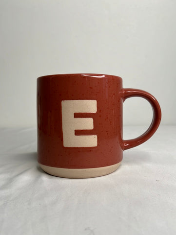 Ceramic Rose "E" Mug