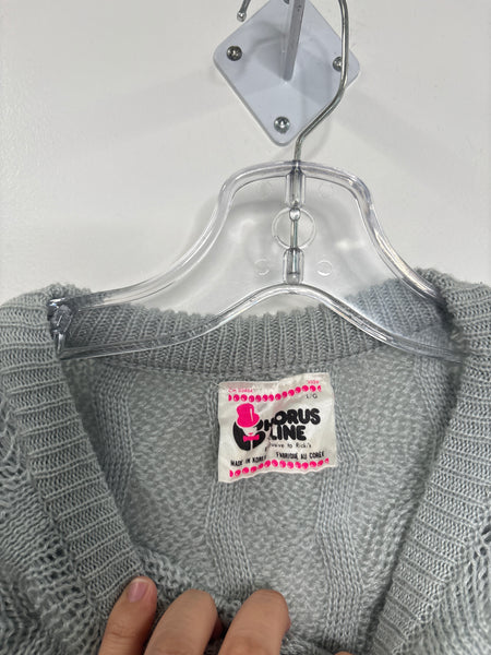 Vintage Chorus Line Knit Sweater Vest (L)