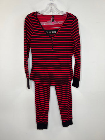 La Senza Red/Black Stripe  2pc Pajamas Set (L)