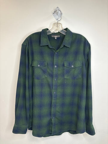 Mountain Ridge Cotton-Blend Flannel Shirt (L)