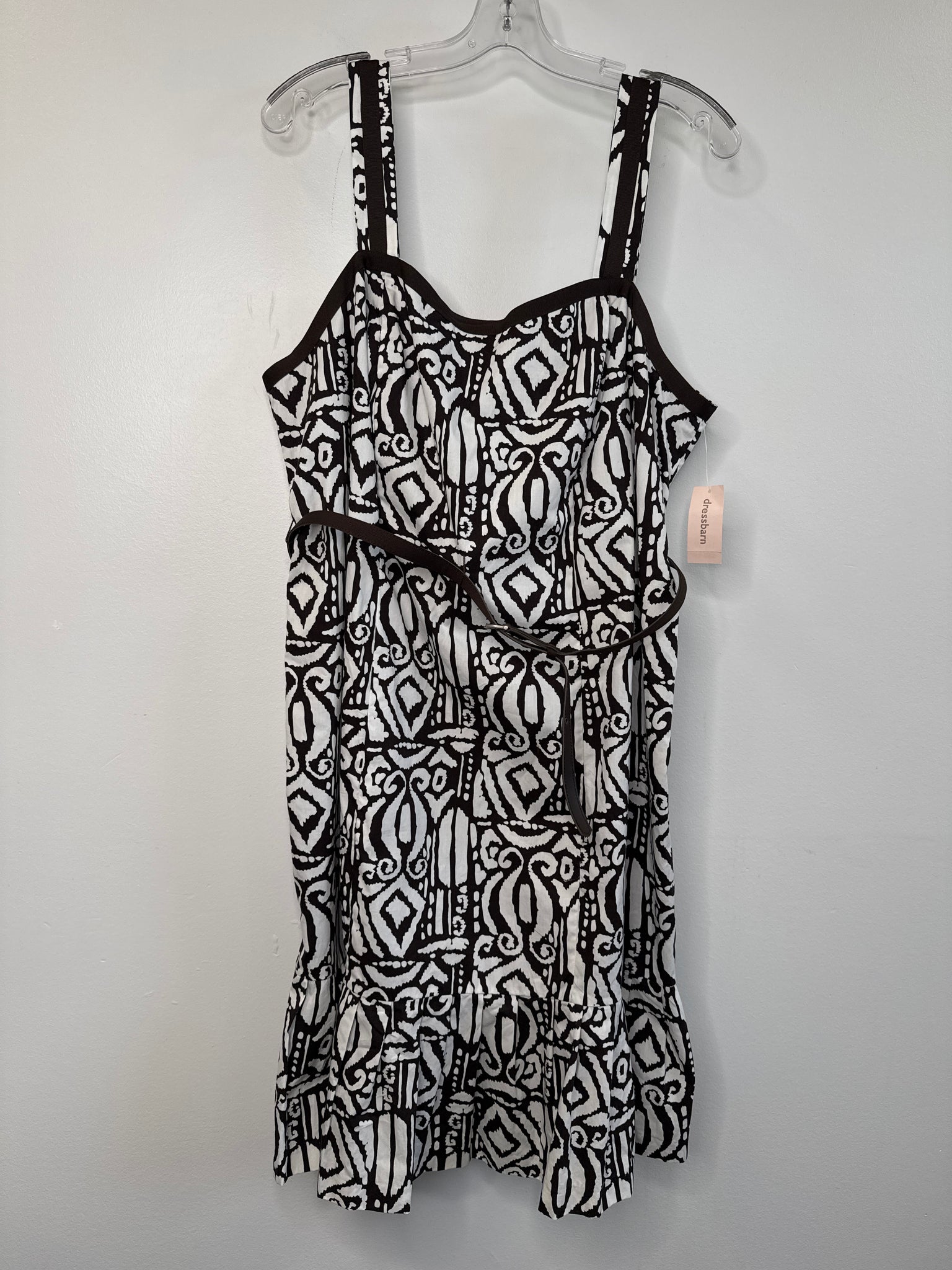 NWT Dress Barn Patterned Midi Dress (16W)