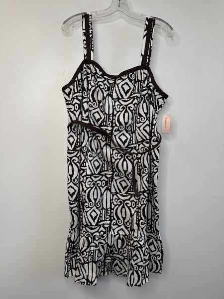 NWT Dress Barn Patterned Midi Dress (16W)