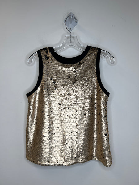 Gap Gold Sequins Sleeveless Top (S)