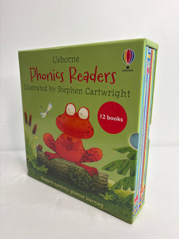 Usborne Phonics Readers Box Set (12 Books) - Stephen Cartwright