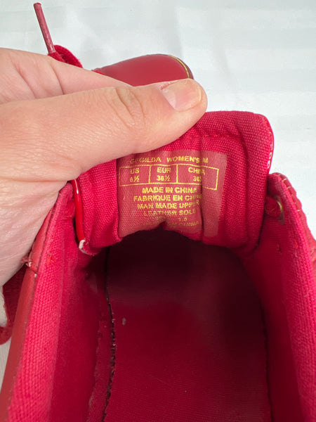 Guess Gilda Red Emblem Sneakers (US 6.5)