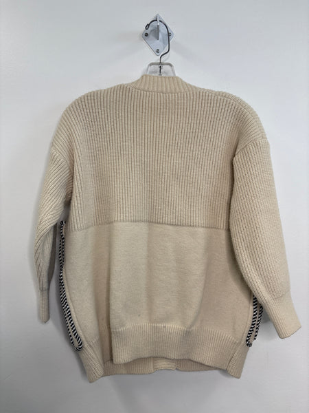 Patchwork Denim Knit Cardigan