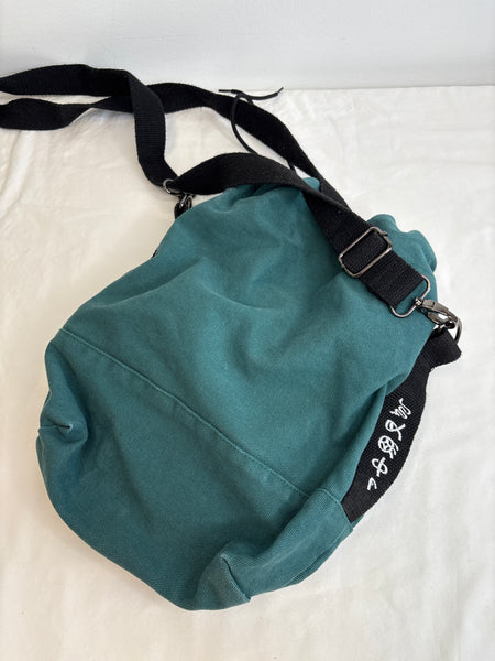 Embroidered Crossbody Sack Bag