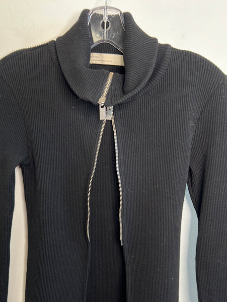 OAK Refined Half Double Zipper Knitted Turtleneck Sweater (S)