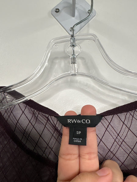 RW&Co Sheer Long-Sleeve Top (S)