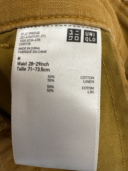 Uniqlo Cotton-Linen Blend Wide Leg Pants (M)