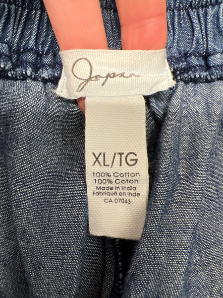 Japna Denim Sleeveless And Skort 2pc Set (XL)