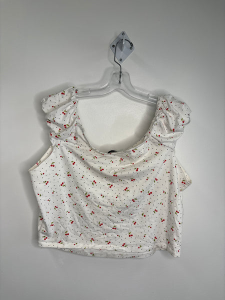 Forever 21 Cherry Printed Top (2XL)