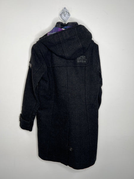 Superdry Limited Black Duffle Jacket (M)