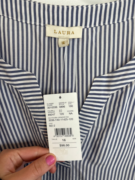 NWT Laura Striped Blouse (16)