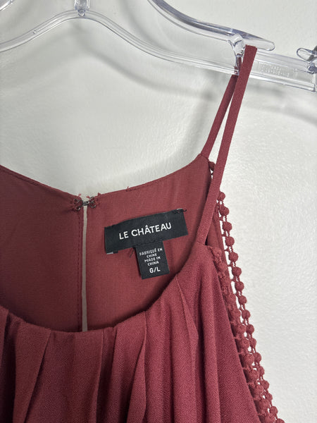 Le Chateau Halter Mini Dress (L)