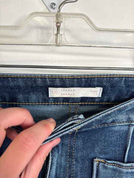 LC Lauren Conrad High Rise Boot Cut Denim Jeans (6)
