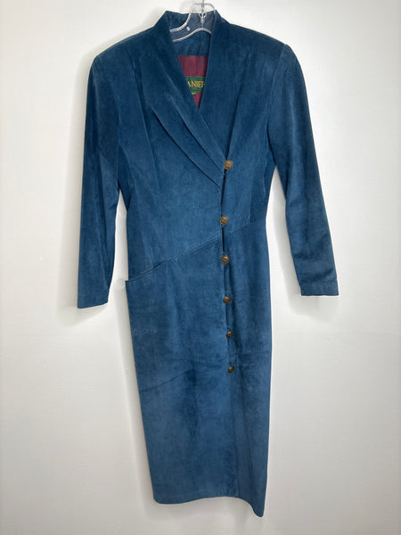 Vintage Danier Maxi Suede Jacket (XS)