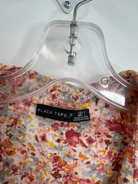 Black Tape Floral Blouse (S)