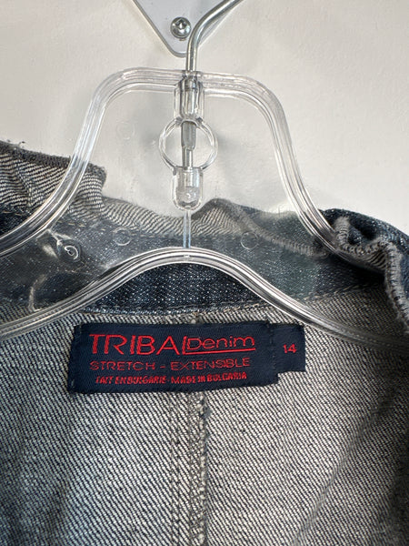 Retro Tribal Denim Vest (14)