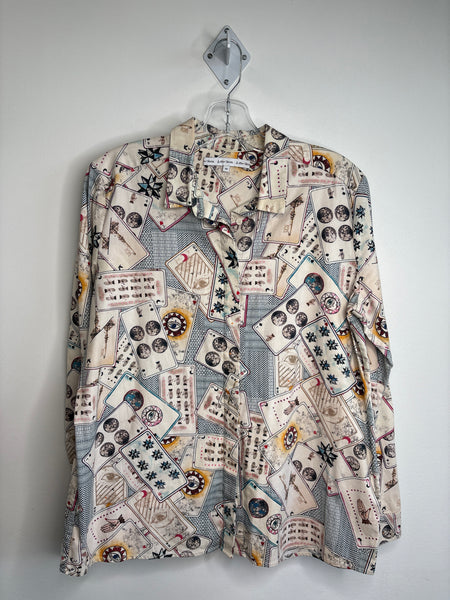 And Other Stories Cotton Tarot Print Button-Up Shirt (EU 42)