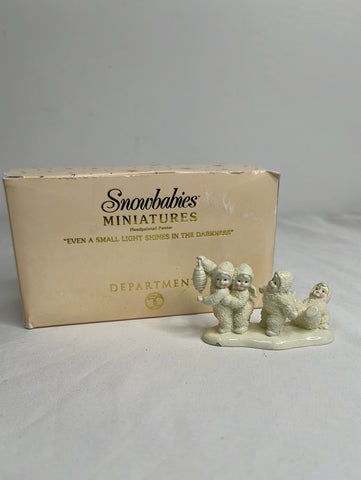 Department 56 Snowbabies Miniatures, Even A Small Light Shines In The Darkness