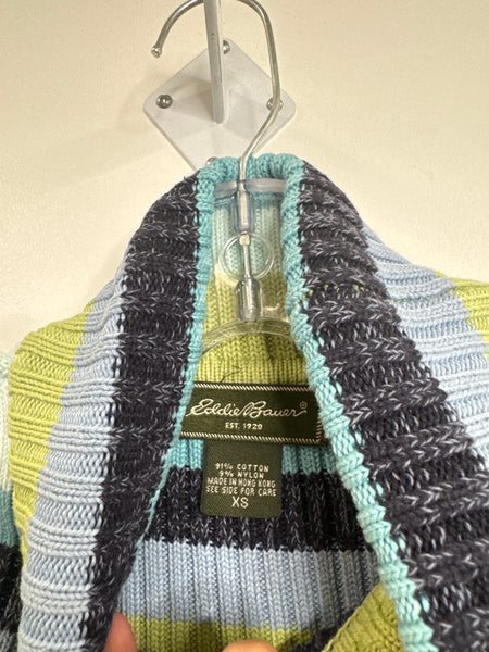 Eddie Bauer Striped Turtleneck Sweater (XS)
