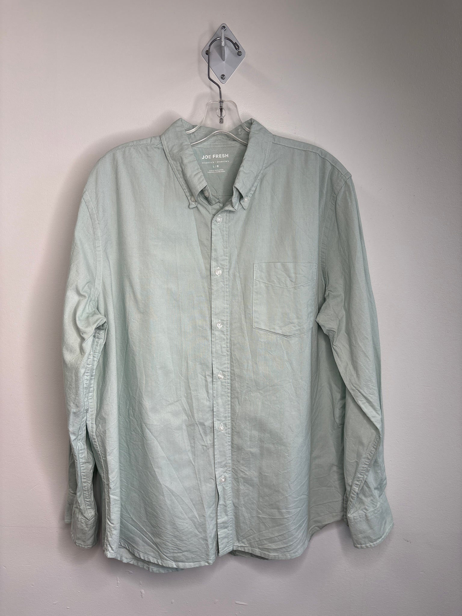Joe Fresh Cotton  Button Up Long Sleeve Shirt (L)