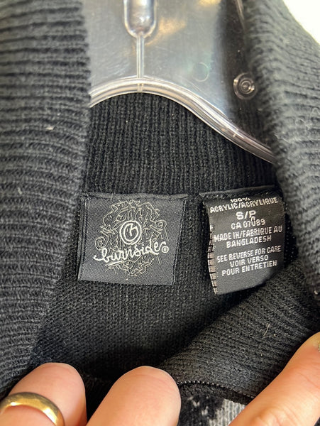 Burnside Long Sleeve Quarter-Zip Sweater(S)