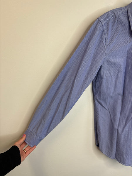 Gap Long-Sleeve Button-Down Cotton Blouse (M)