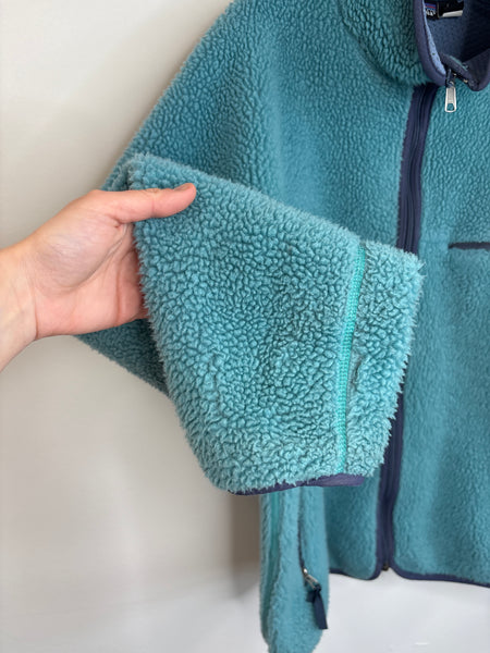 Vintage 1990 Patagonia Teal & Blue Fleece Jacket (L)