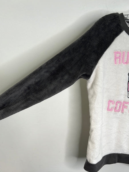 “Runs on Coffee” Fleece Shirt (S)