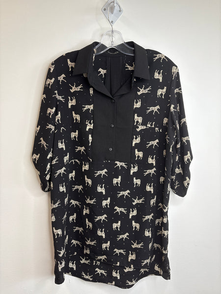 Cokluch Zebra Print Mini Dress (L)