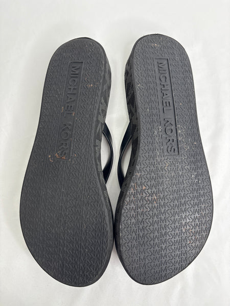 Michael Kors Signature Platform Flip Flops (11M)