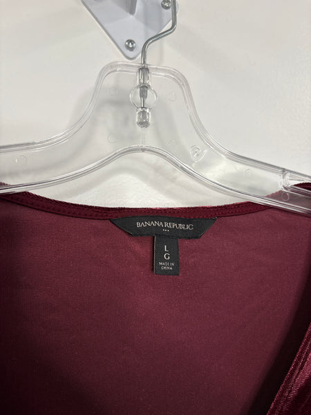 Banana Republic Velvet Wrap Top (L)