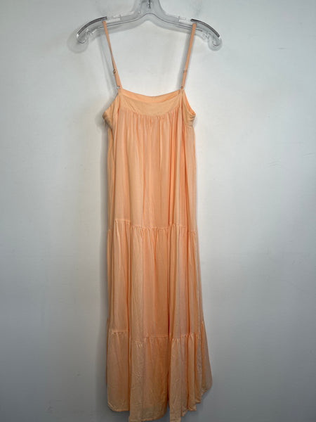 Lost In Lunar Peach Sleeveless Maxi Dress (XS)