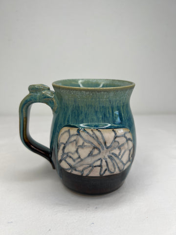 Mouflier Turquoise Ombré Ceramic Mug