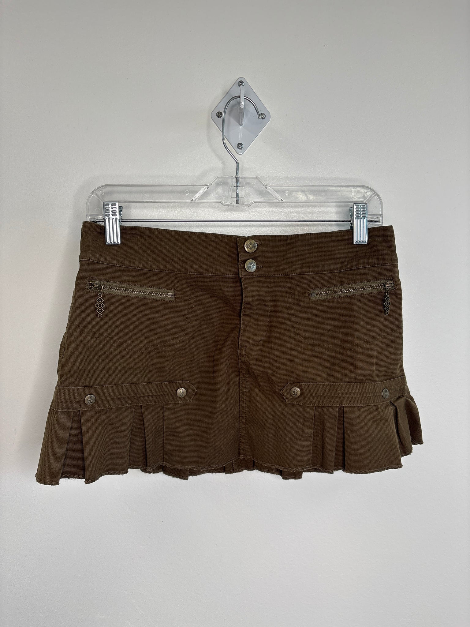 Retro Nomads Y2K Pleated Mini Skirt (XS/TP)