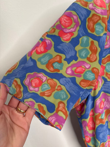 Retro Liz Claiborne Watercolour Floral Dress (4)